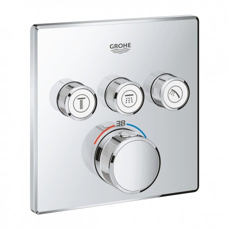 Grifo empotrado 3 llaves GROHTHERM SMARTCONTROL cromo - GROHE