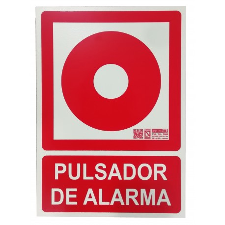 Placa de señalización - Pulsador de alarma