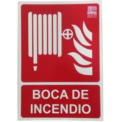 Placa de señalización BIE Manguera