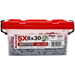 Caja de tacos de nylon SX 6X30 (1000 unidades) - FISCHER