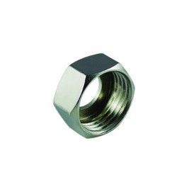  Tuerca cromada con conexión H 3/8" x Ø 10 mm