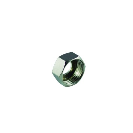  Tuerca cromada con conexión H 3/8" x Ø 10 mm