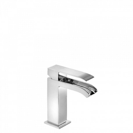 Grifo monomando para lavabo con cascada CUADRO - TRES