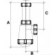 Sifón botella corto con racor extensible  R-38 - RIUVERT