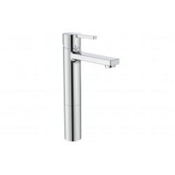 Grifo monomando con cañoi alto para lavabo con desagüe click-clack - ROCA