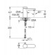 Grifo monomando de lavabo EUROSMART COSMOPOLITAN T - GROHE