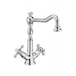 Grifo bimando para lavabo de caño alto - ROCA