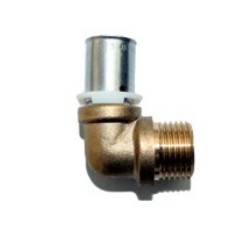 Codo rosca macho pressfitting para PEX - BRASELI