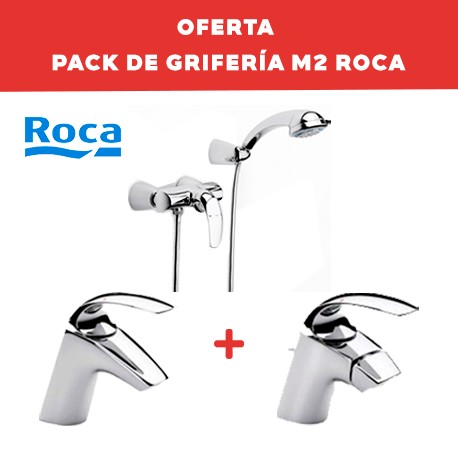 Pack de grifería de baño (con grifo de ducha) M2 - ROCA