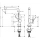 Grifo de cocina 270, 1jet TALIS M54 - HANSGROHE 