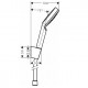 Set de soporte de ducha 1jet con flexo de ducha 160 cm - HANSGROHE	
