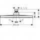 Ducha fija 240 1jet CROMETTA S - HANSGROHE