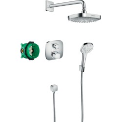Set de ducha empotrado con termostato Ecostat E Croma Select E - HANSGROHE