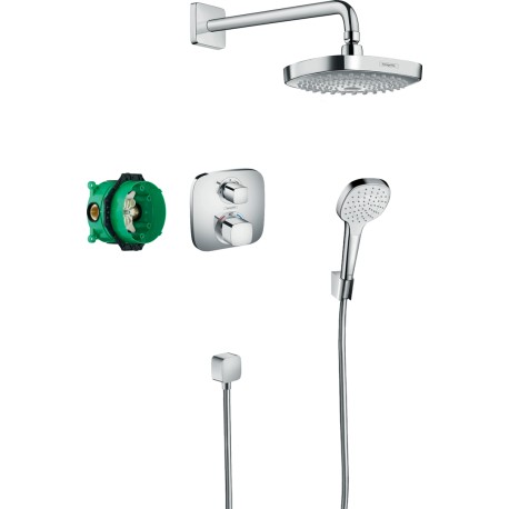 Set de ducha empotrado con termostato Ecostat E Croma Select E - HANSGROHE