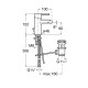 Grifo para bidé con desagüe automático NAIA - ROCA