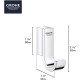 Colgador cromado 14x44x27 mm SELECTION - GROHE 