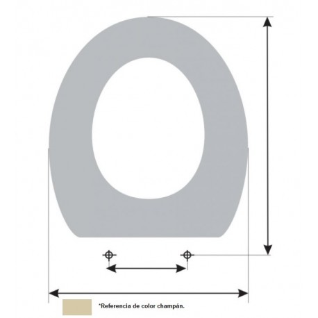 Asiento modelo Nerja (color champán)