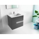 Mueble + lavabo gris VICTORIA-N - cuarto - ROCA 