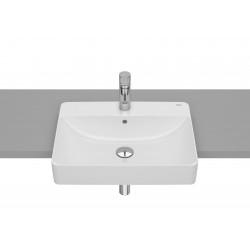 Lavabo de FINECERAMIC® semiempotrado en encimera INSPIRA - ROCA