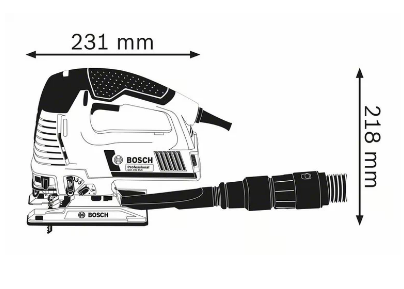 Medidas de la sierra de calar GST 160 BCE Professional - BOSCH