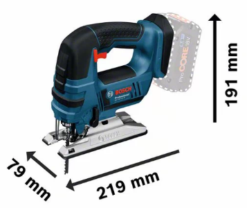 Medidas de la sierra de calar GST 18V-LI B Professional de BOSCH