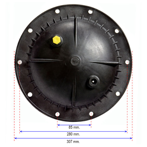 Medidas de la tapa para filtro de piscina - CORAL