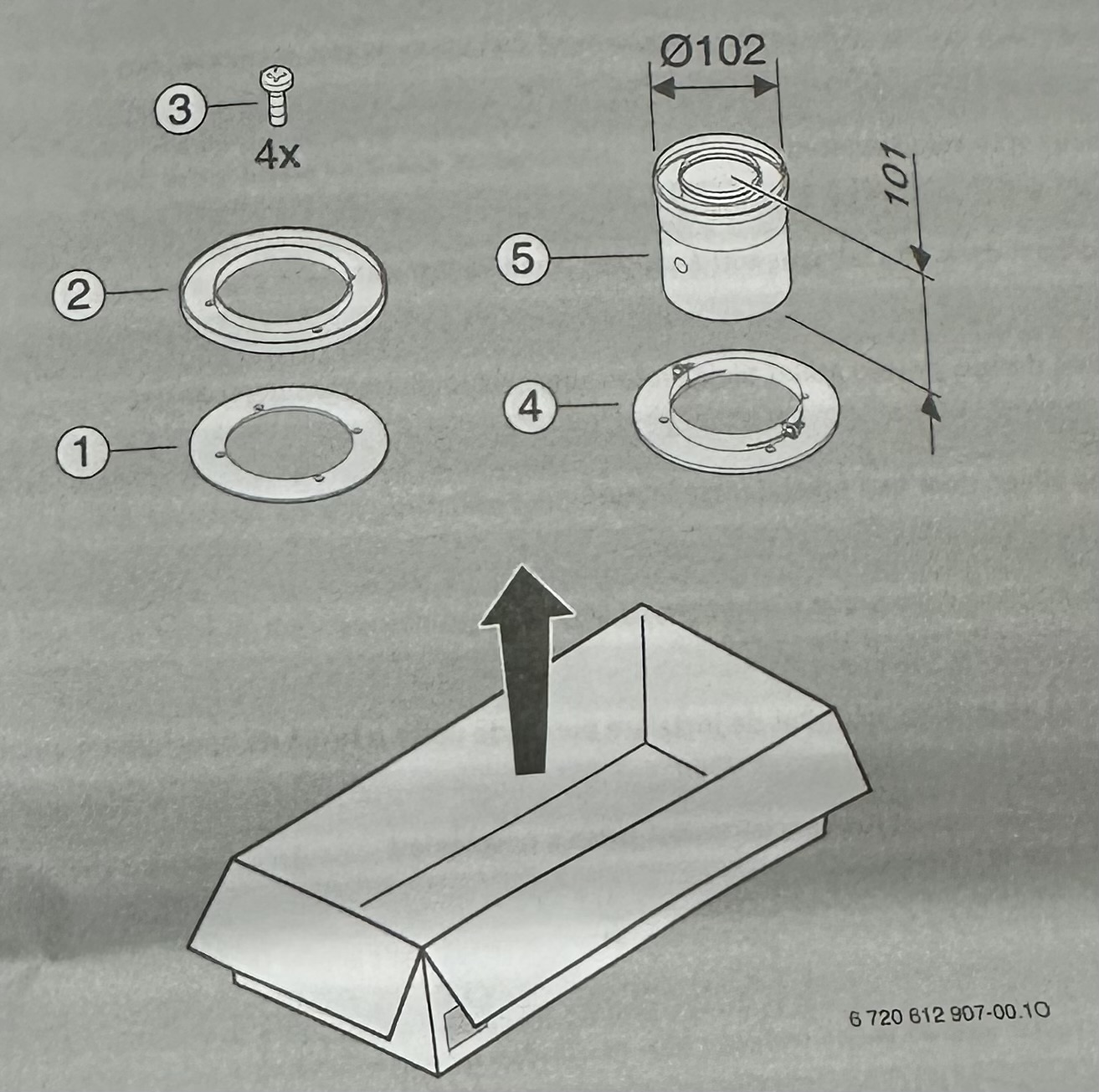 Schéma des dimensions Junkers