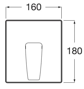 Medidas del grifo monomando empotrable de 1/2" para baño-ducha THESIS - ROCA