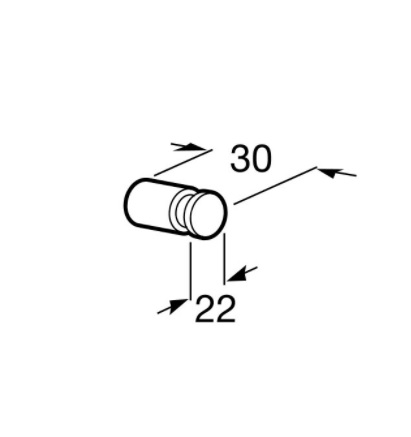 Medidas del gancho para baño HOTELS - ROCA